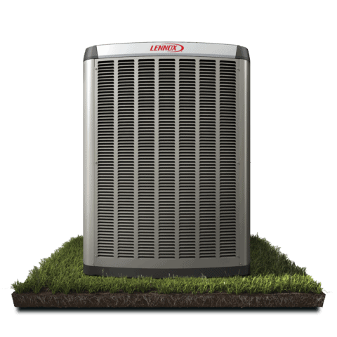 lennox ac unit on grass