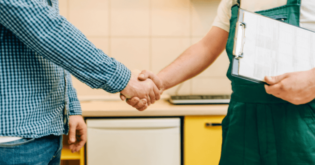 two men shaking hands