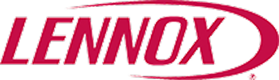 LennoX logo in red with a curved swoosh